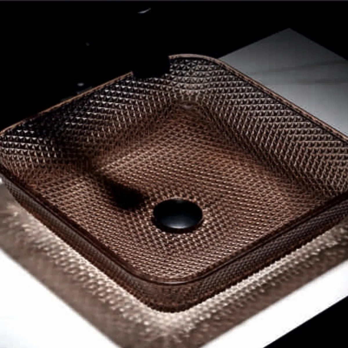 Sternhagen SH10012 Glass Basin: 400x400x110mm Square Basic Design