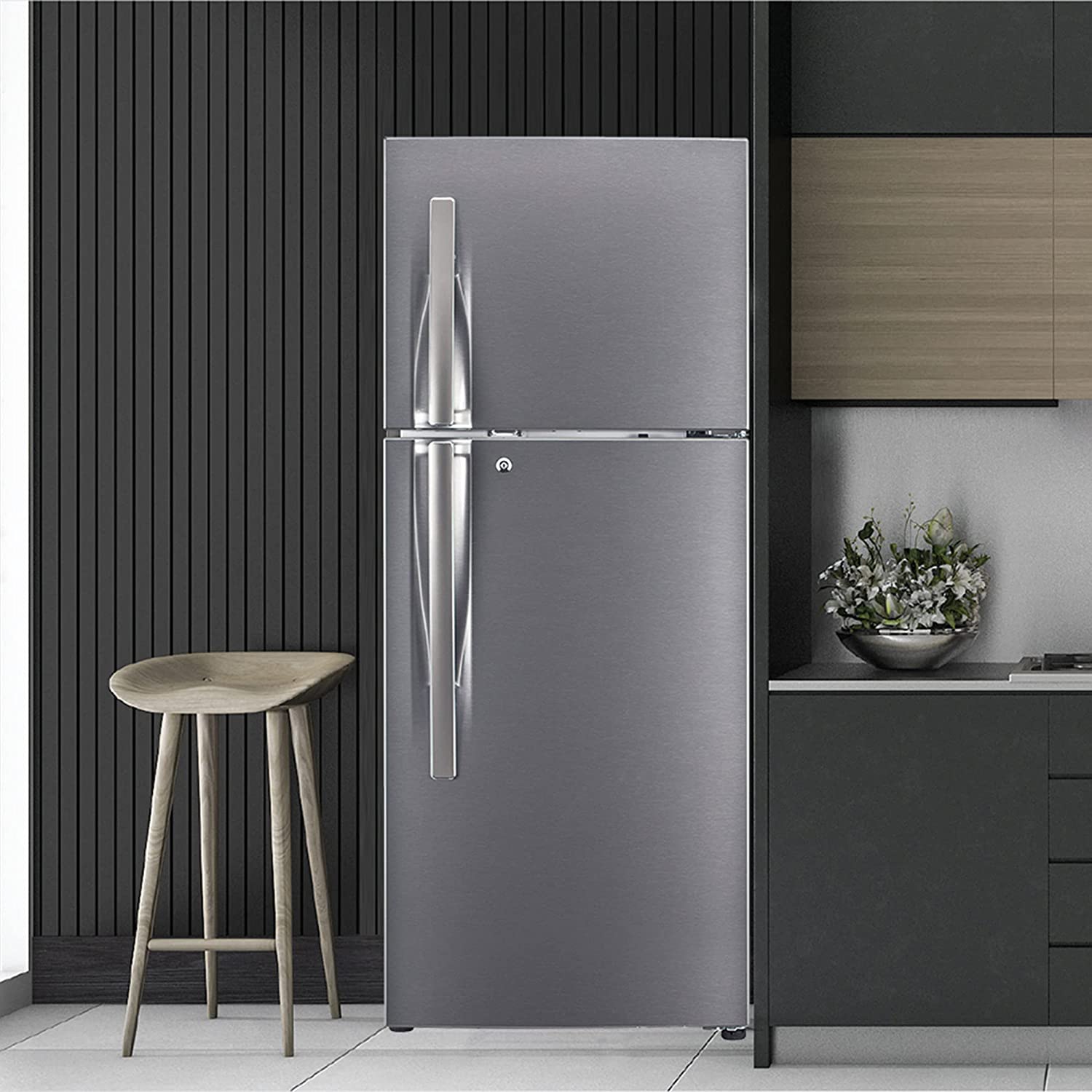 LG 284 L 3 Star Frost-Free Smart Inverter Double Door Refrigerator (GL-S302RDSX, Dazzle Steel, Convertible & Multi Air Flow, 2022 Model)