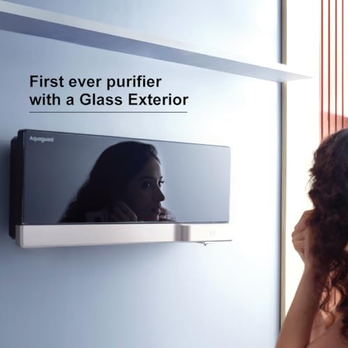 Aquaguard Slim Glass UV Bar Inline Water Purifier | Instant | Water Quality Indication | Active Copper Tech | Suitable for Municipal Water, Not Suitable for Borewell/Tanker Water