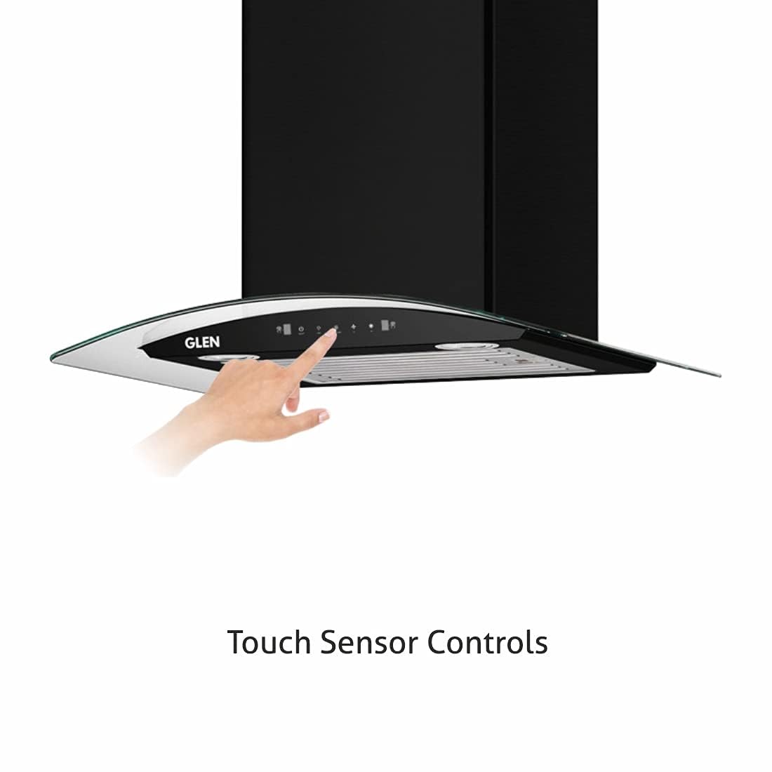 GLEN Kitchen Chimney 60 cm 1200m3/hr Auto-Clean(6063 Black)