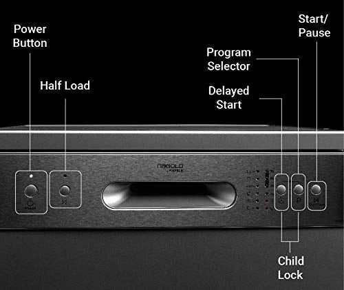 Hafele Aqua 12S, 12 Place Settings Stainless Steel Freestanding Dishwasher