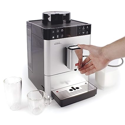 Melitta Passione OT Bean to Cup Fully Automatic Coffee Machine with Grinder and Milk Tank, Silver F53/1-101