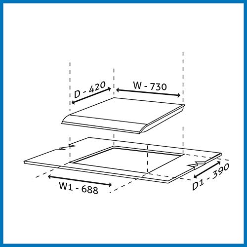ग्लेन 3 बर्नर मल्टी स्पार्क ऑटो इग्निशन बिल्ट-इन ग्लास हॉब | 8 MM ग्लास फोर्ज्ड पीतल बर्नर डबल-रिंग फ्लेम के साथ | 2 साल की मानक और 5 साल की ग्लास वारंटी | 1073 SQ HT DB TR