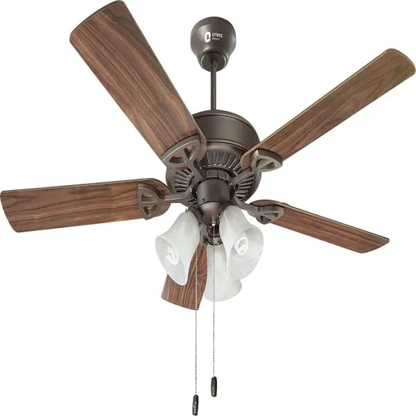 Orient Electric Wind Wooden 1300MM Woodwind Premium Met Brz With Underlight Fan (Metallic Bronze)