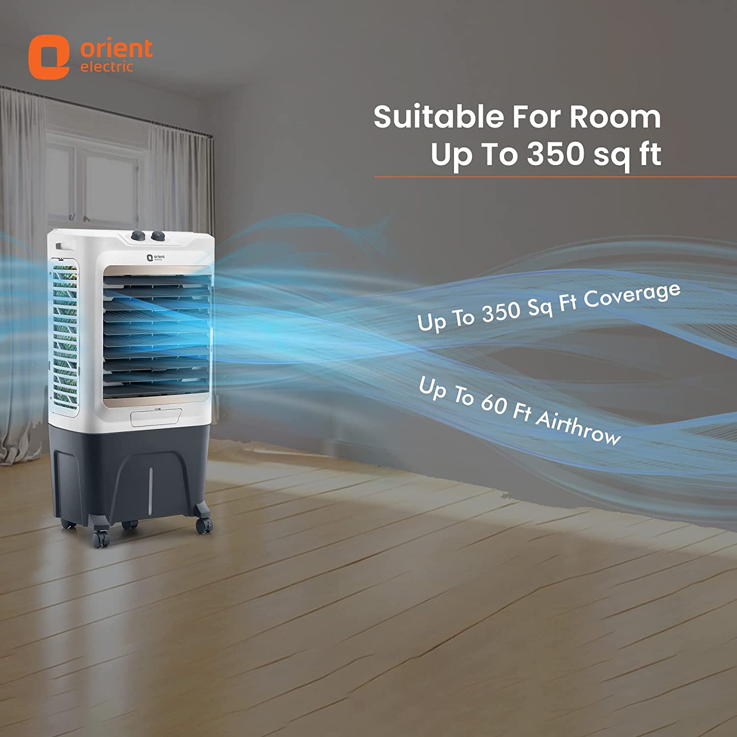 Orient Electric Tornado 52, White Grey (CD5201H)