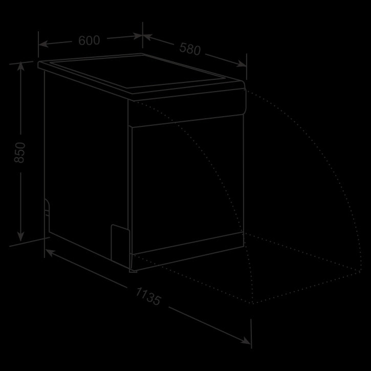 Kaff KDW Delta 60 Built In Dishwasher