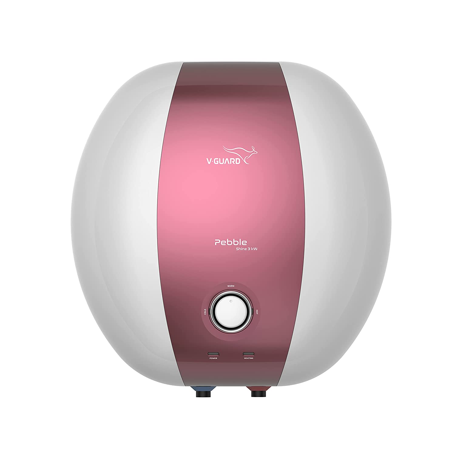 V-Guard Pebble Shine 3kW 25 Litre Water Heater BEE 5 Star Rating White