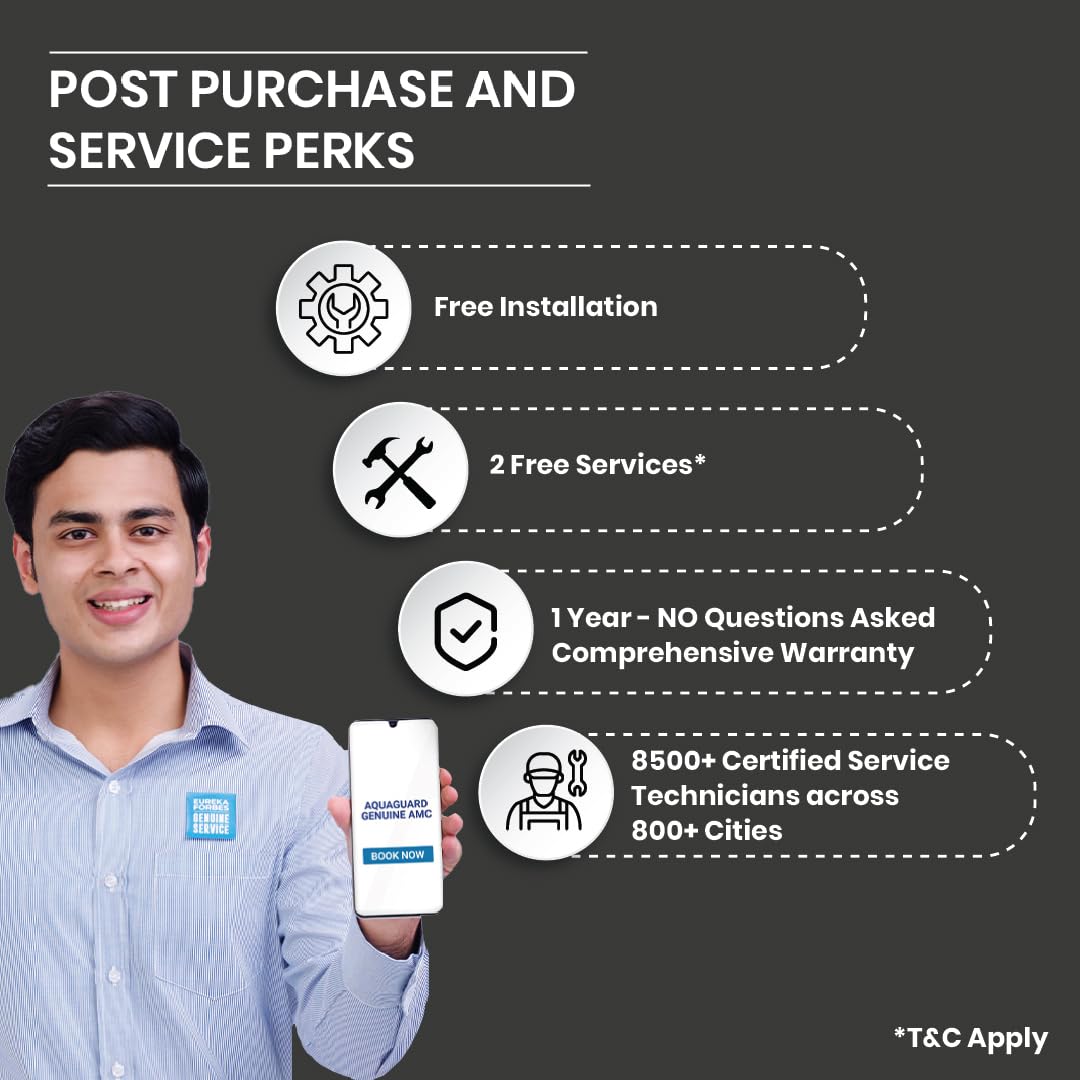 एक्वागार्ड सुपीरियो स्टेनलेस स्टील टैंक, एक्टिव कॉपर टेक आरओ वाटर प्यूरीफायर | टैंकर, बोरवेल और नगर निगम के पानी के लिए उपयुक्त