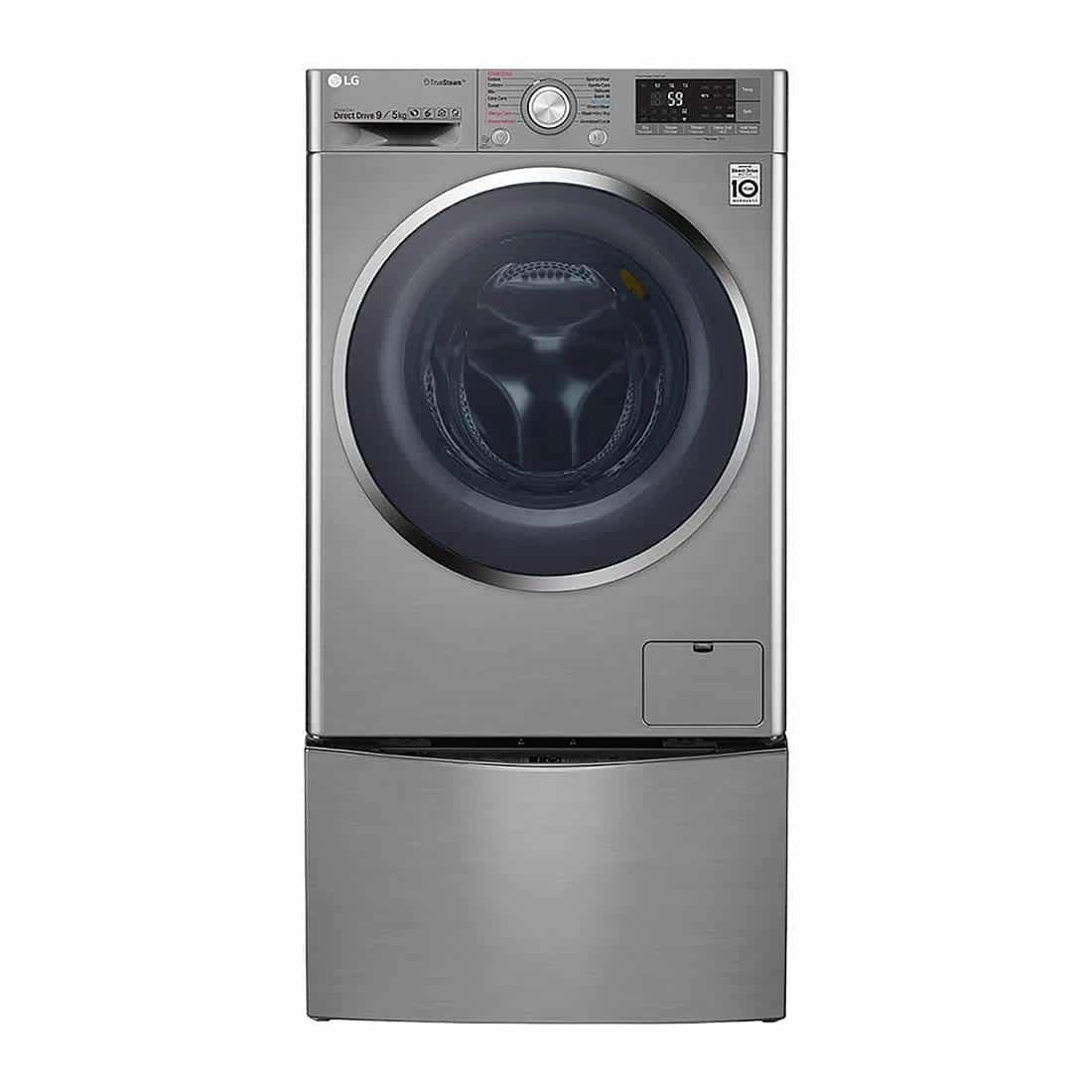 LG TWIN WASH TW2409THV (F4J8VHP2SD_F8K5XNK4, Stainless Steel) 9kg/5kg Washer Dryer with 2 kg, Twin Load Washing Machine