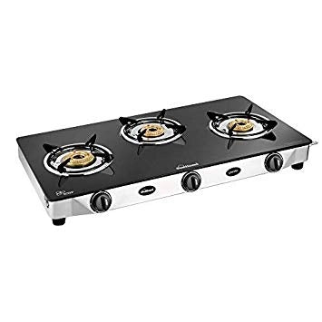 Sunflame Crown Stainless Steel 3 Burner Cooktop