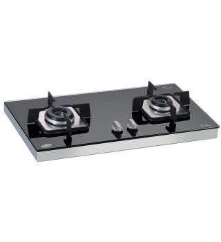 Glen 2 Burner Built in Hob 1022 SQF IN Glass Automatic Hob (2 Burners)