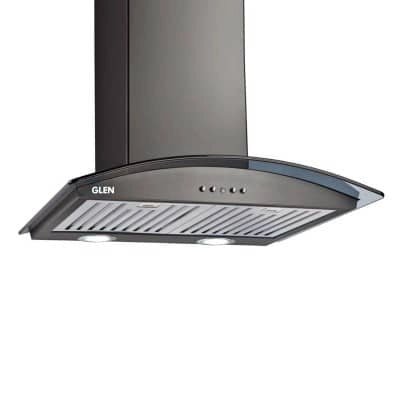 Glen Kitchen Glass Chimney 6071 Baffle Filter Suction 1000