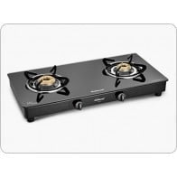 Sunflame Icon Glass Top Bk Black 2 Burner Cooktop