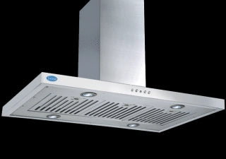 Glen GL 6052 SS 1250 m3/hr 90 cm Island Chimney
