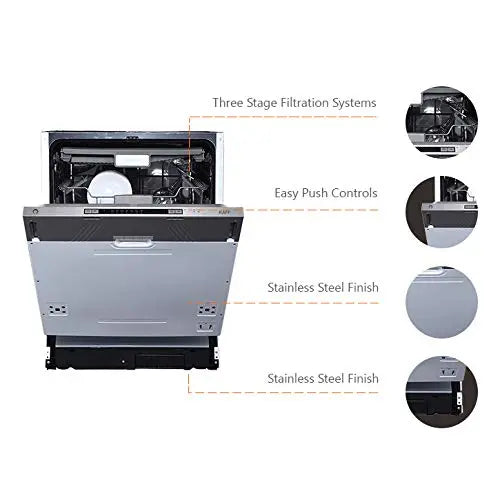 Kaff DW Spectra 60 | Built in Dishwasher | 12 Standard Place Settings | Three Stage Filtration System