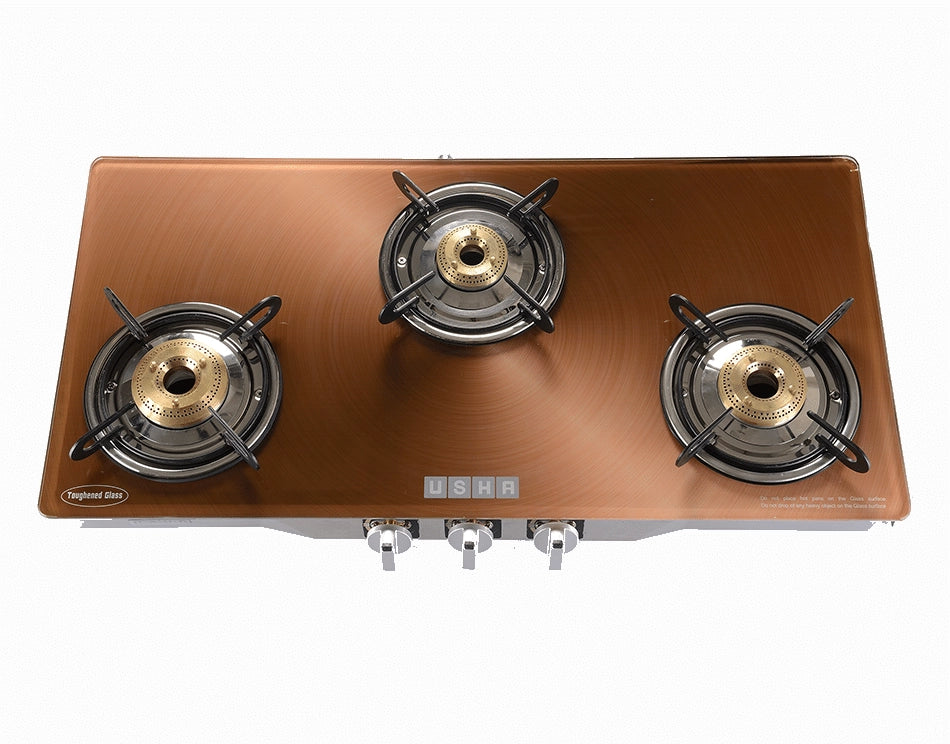 Usha Insignia Cinnamon Copper 3 Burner GS3003SS AI