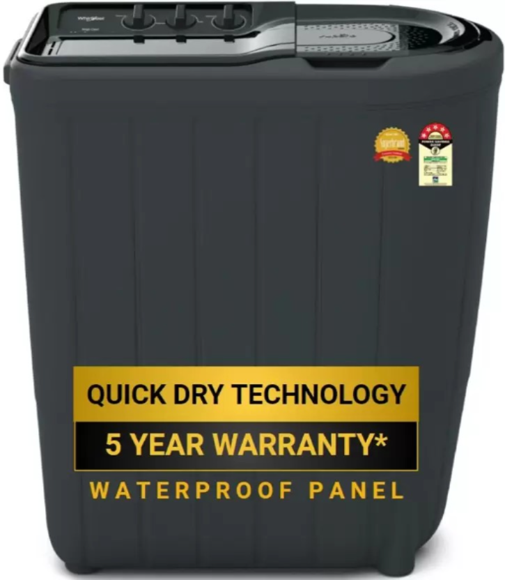 Whirlpool 6 kg Magic Clean 5 Star Semi Automatic Top Load Washing Machine Black, Grey (MAGIC CLEAN 60I GREY DAZZLE)