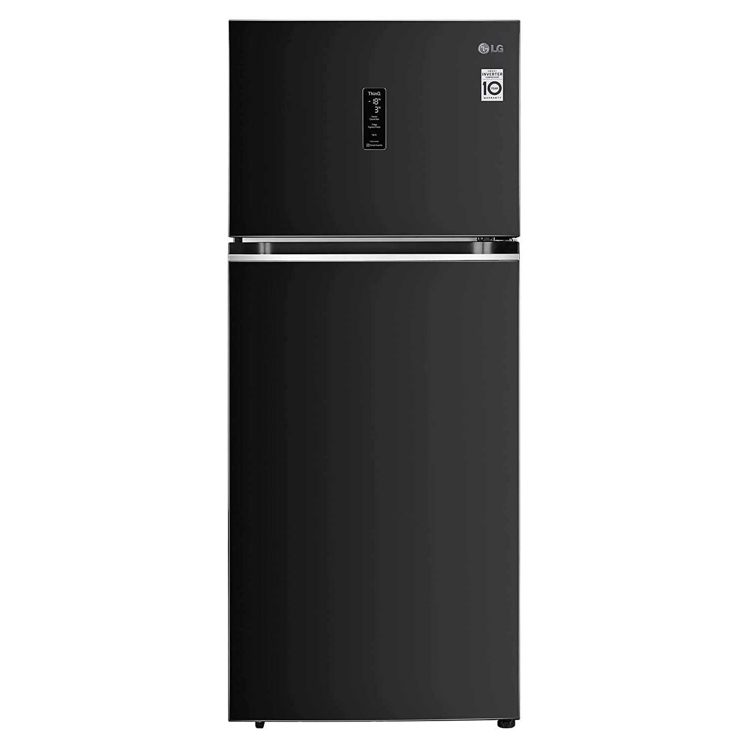 LG 380 L 3 Star Double Door Refrigerato GL-T412VESX Ebony Sheen