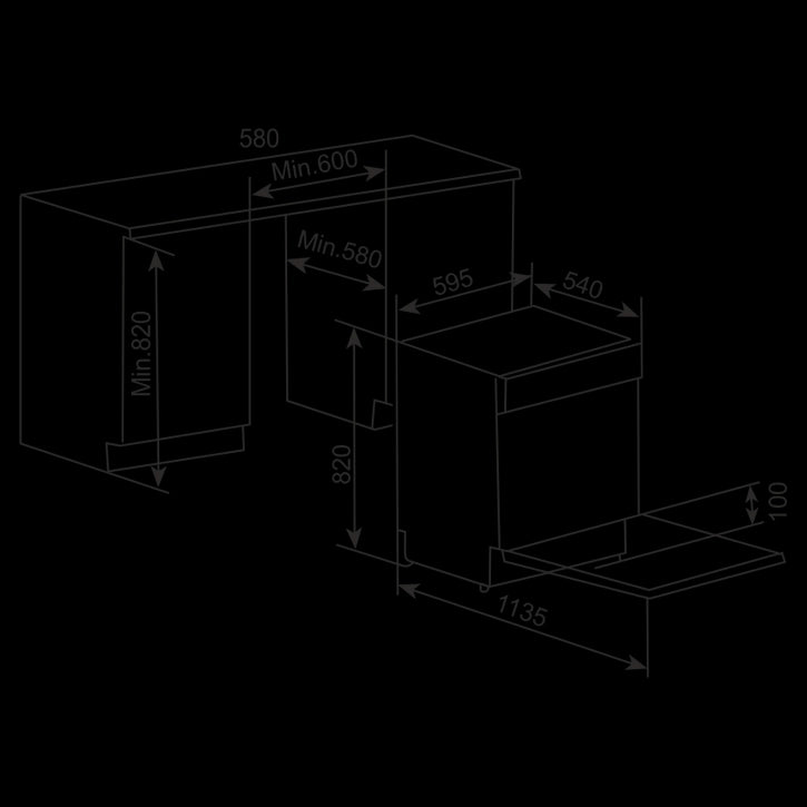 Kaff KDW VX 60 Quarda Built In Dishwasher