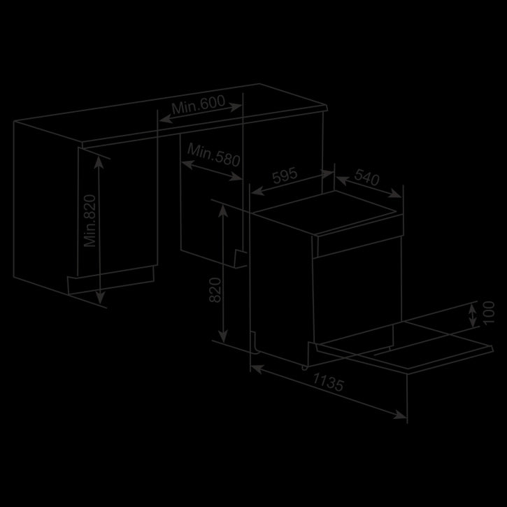 Kaff KDW Bin Kompra VX 60 Built In Dishwasher