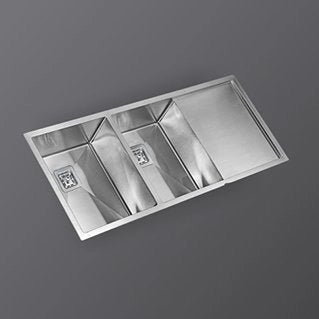 Kaff kitchen sink Double Bowl With Drain Board KS 115 DBD (R0)