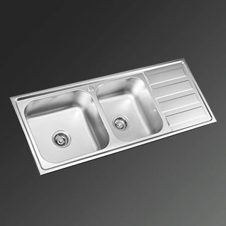 Kaff kitchen sink stainless steel double bowl KS12 DBD