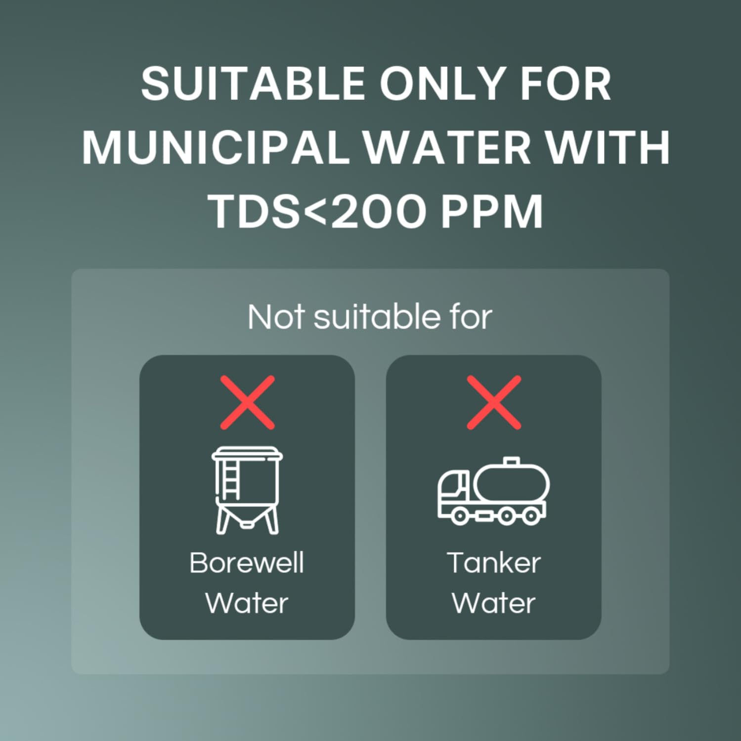 एक्वागार्ड श्योर डिलाइट NXT UV+UF वाटर प्यूरीफायर | केवल नगर निगम के पानी के लिए उपयुक्त (TDS <200 ppm) | बोरवेल/टैंकर के पानी के लिए उपयुक्त नहीं (TDS >200 ppm) | ₹2000 मूल्य की निःशुल्क सेवा योजना