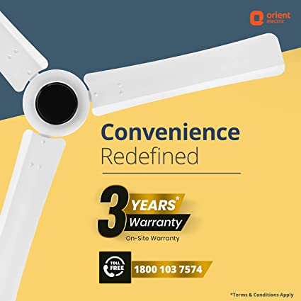 Orient Electric I-Tome 1200mm BLDC Energy Saving 5 Star Ceiling fan-white
