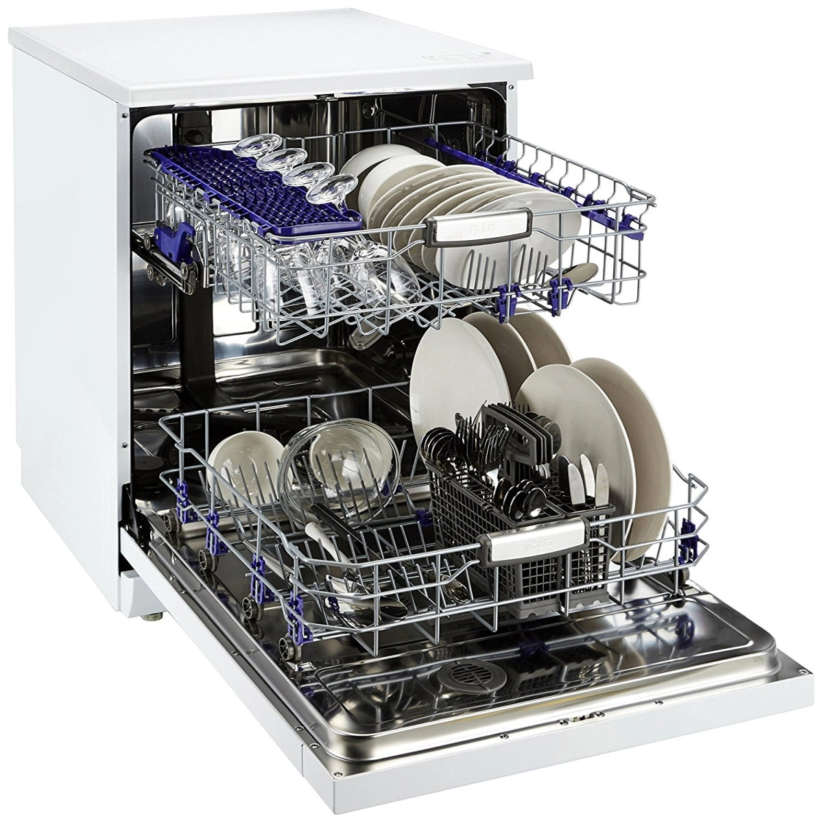 LG D1451WF Dishwasher (14 Place Settings, Silver)