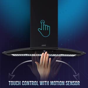 Elica iSMART 5 STAR Performance 90 cm Chimney with Inverter Technology and LTW (iSMART GLACE TRIM BF LTW 903 NERO)