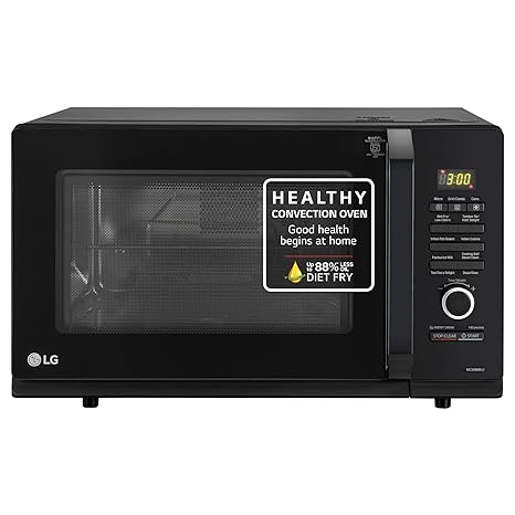 LG 32 L Convection Healthy Microwave Oven (MC3286BLU, Black, Diet Fry & Motorized Rotisserie) - 2023 Model