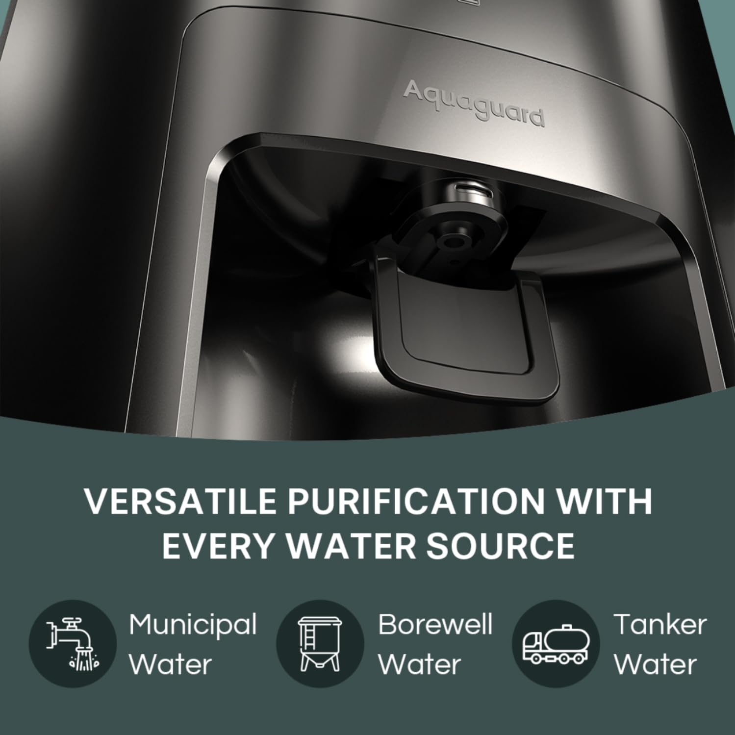 Aquaguard Sure Delight NXT RO+UV Water Purifier | Free Service Plan worth ₹2000 | India’s #1 Water Purifier | Suitable for Borewell, Tanker & Municipal Water | 30x Impurity Removal vs Local P