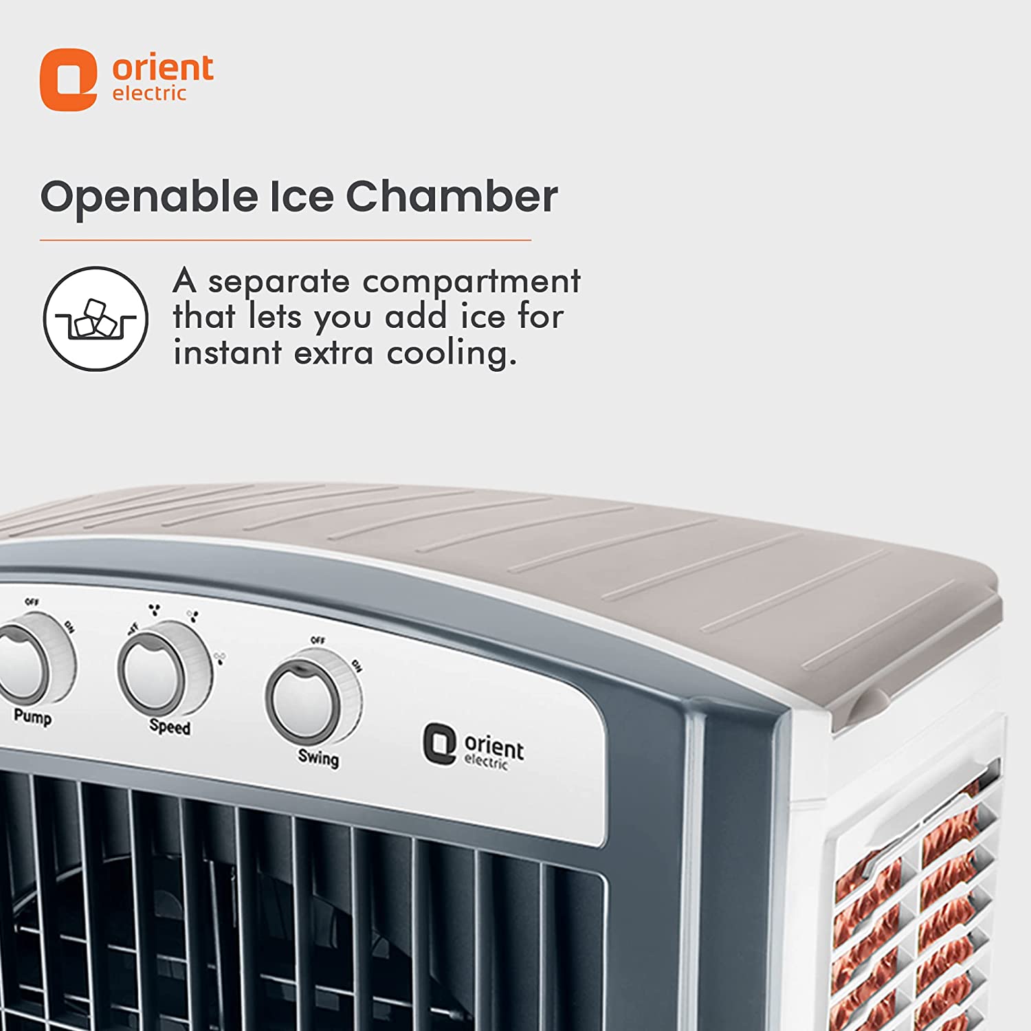 ओरिएंट इलेक्ट्रिक टाइटन 75L डेजर्ट एयर कूलर सफ़ेद