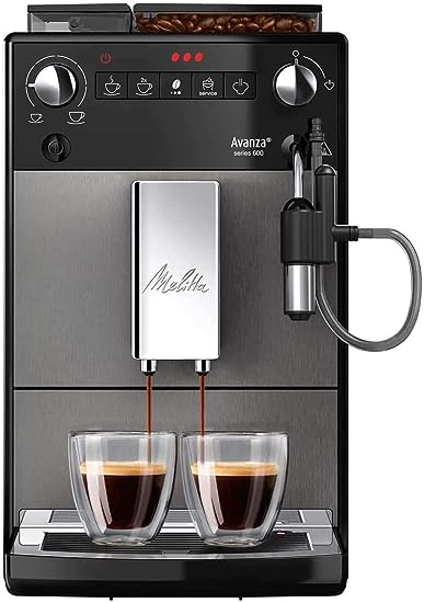 Melitta Avanza Bean to Cup Fully Automatic Coffee Machine with Milk Frother, Mystic Titan F27/0-100