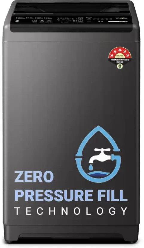 வேர்ல்பூல் 6 கிலோ மேஜிக் கிளீன் 5 ஸ்டார் மற்றும் டிஜிட்டல் டிஸ்ப்ளே முழு தானியங்கி டாப் லோட் வாஷிங் மெஷின் கிரே (மேஜிக் கிளீன் 6.0 ஜென்எக்ஸ் கிரே)