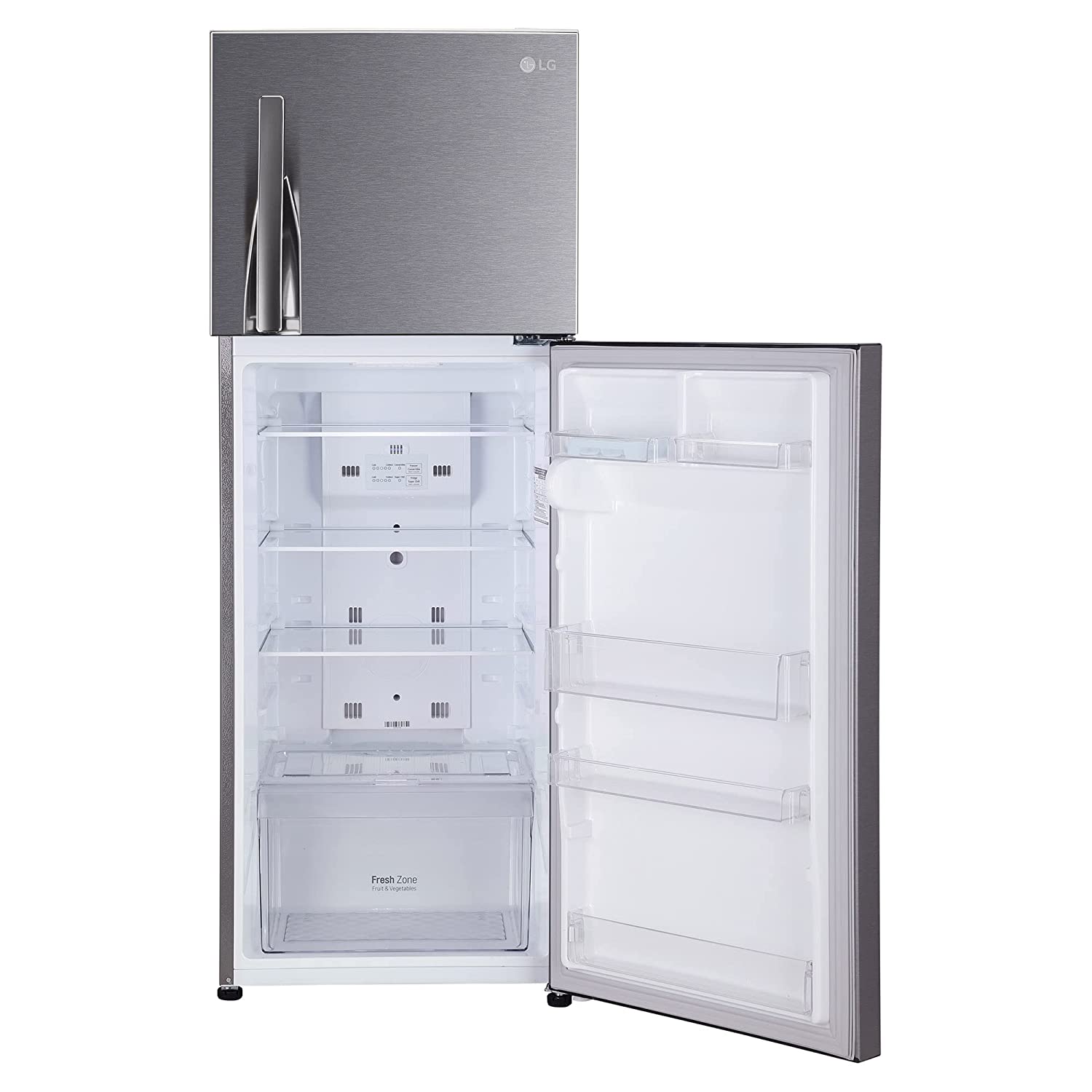 LG 284 L 3 Star Frost-Free Smart Inverter Double Door Refrigerator (GL-S302RDSX, Dazzle Steel, Convertible & Multi Air Flow, 2022 Model)
