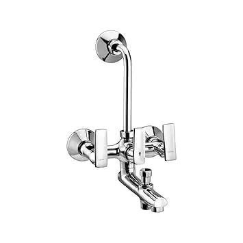 செரா டைட்டானியம் F1003403 ஸ்டெயின்லெஸ் ஸ்டீல் சிங்கிள் லீவர் வால் மிக்சர் (வெள்ளி)