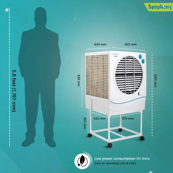 Symphony Jumbo 70 Desert Air Cooler 70-litres (White)