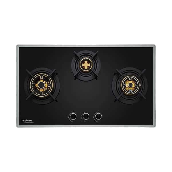 Hindware Built In Hob Siena 3 Burner 78 Cm Brass Burner with FFD