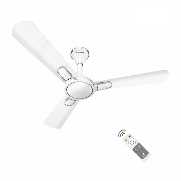 Havells Bianca 1200mm Energy Saving with Remote Control 5 Star Decorative BLDC Ceiling Fan Pearl White