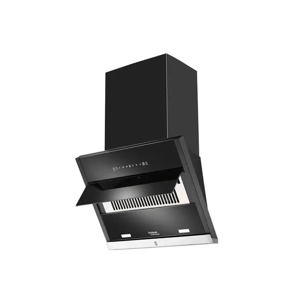 Hindware 75 cm Wall Mounted Chimney Auto Clean MAPLE 75 BLK Touch Control with motion sensor