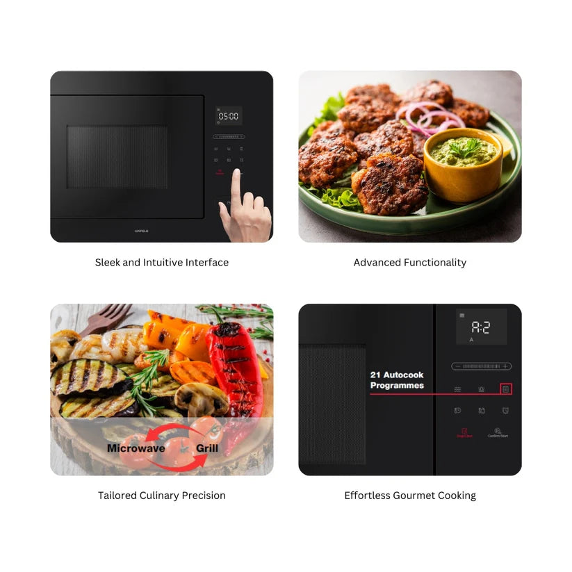 Hafele ENZO Built-In Microwave: 28L Capacity for Efficient Cooking