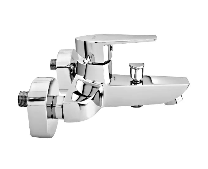 செரா வாலண்டினா F1013414 பித்தளை ஒற்றை நெம்புகோல் சுவர் கலவை (வெள்ளி)