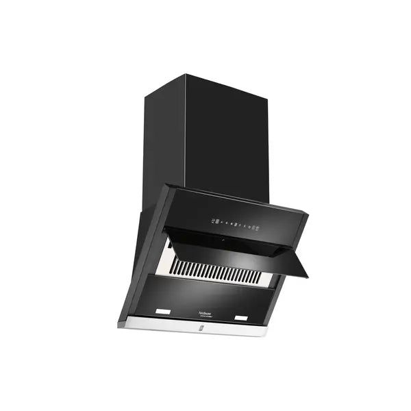 Hindware 75 cm Wall Mounted Chimney Auto Clean MAPLE 75 BLK Touch Control with motion sensor