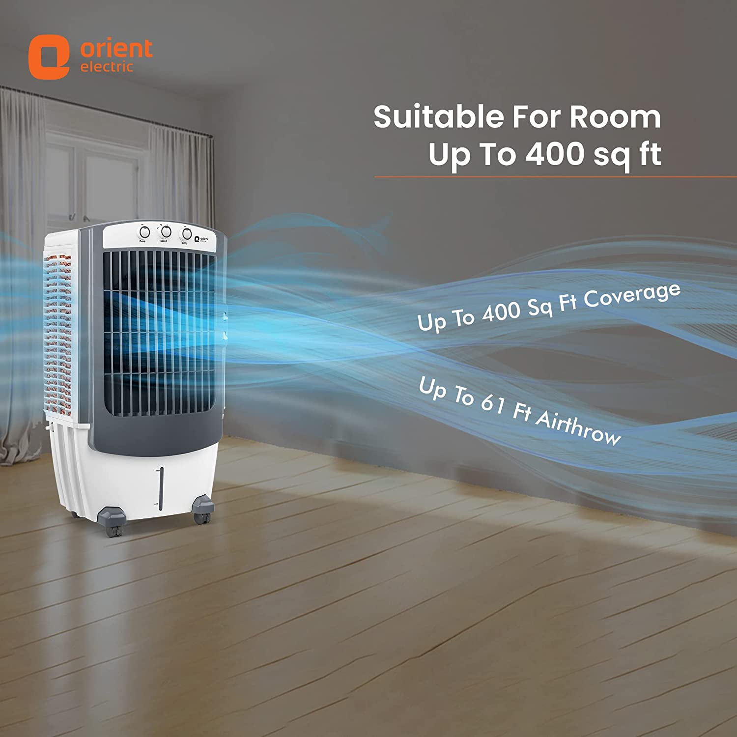 ओरिएंट इलेक्ट्रिक टाइटन 75L डेजर्ट एयर कूलर सफ़ेद