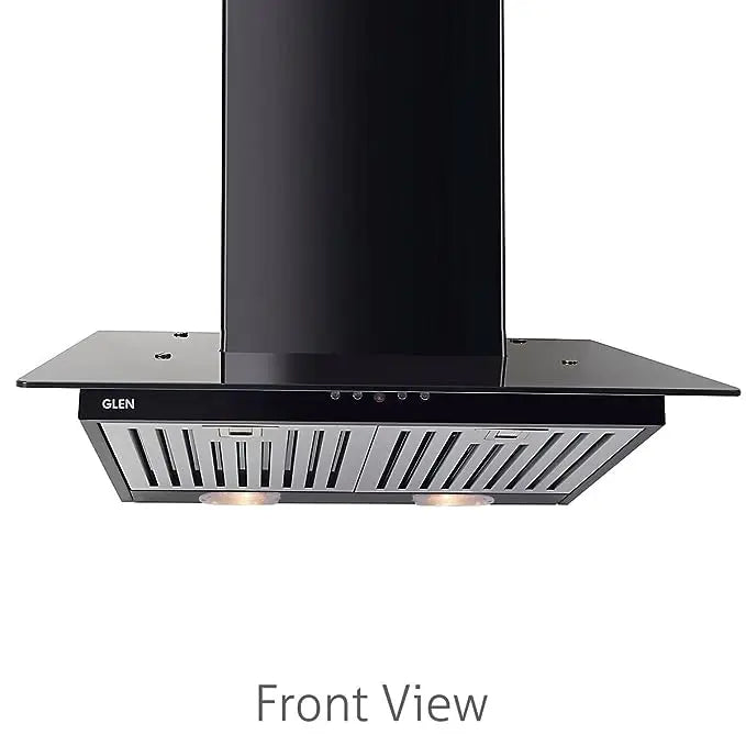 GLEN Kitchen Chimney GL 6077 SS 60cm, 1000m3/h + Built in Hob GL 1073 SQ in Indian Burners - Combo Offer