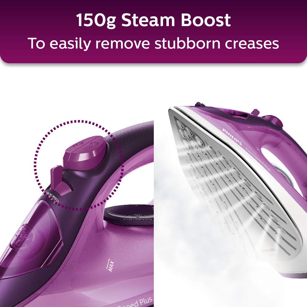 Philips EasySpeed Plus Steam Iron 2400W Purple - GC2147/30