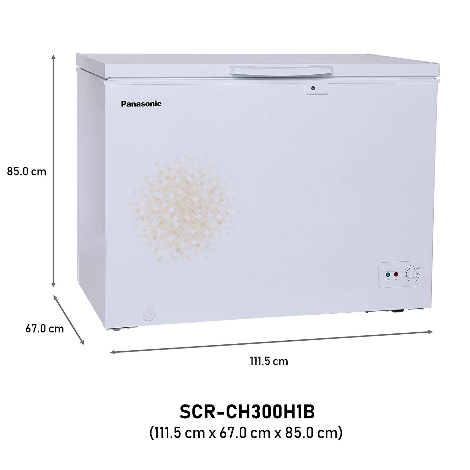 Panasonic 290 L Single Door Deep Freezer (SCR-CH300H1B,White,Convertible)