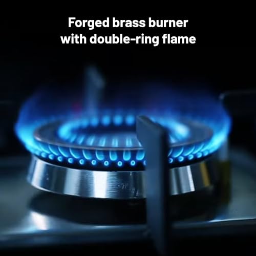 க்ளென் 3 பர்னர் பில்ட் இன் கிளாஸ் ஹாப் | ஆட்டோ இக்னிஷன் | 8 மிமீ டஃபன்ட் கிளாஸ் | கருப்பு | இரட்டை வளைய சுடருடன் கூடிய போலி பித்தளை பர்னர் | 2 வருட தரநிலை & 5 வருட கண்ணாடி | 1073 SQ HT DB 70