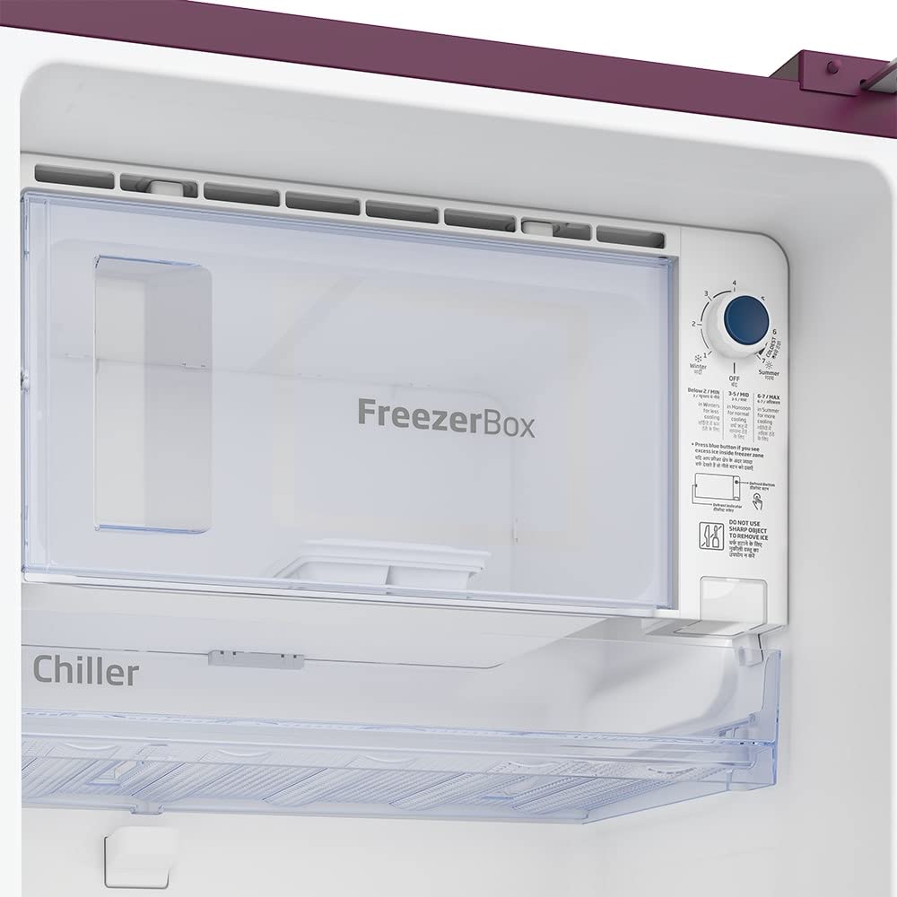 வோல்டாஸ் பெக்கோ 200 லிட்டர் 4 நட்சத்திர டைரக்ட் கூல் குளிர்சாதன பெட்டி, டாலியா ஒயின் (RDC220B60/DWEXXXXSG)